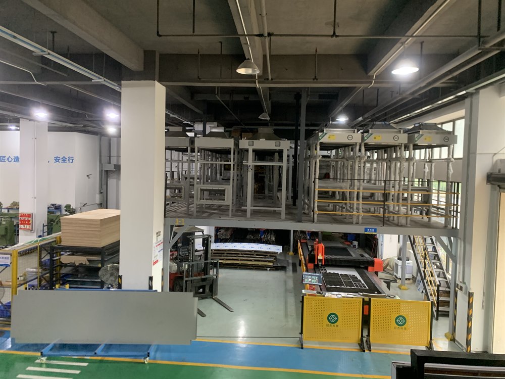 Metal fabrication production area at Guanjie Technology